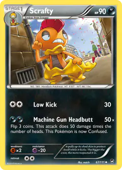 Scrafty 67/111 Uncommon card from Furious Fists