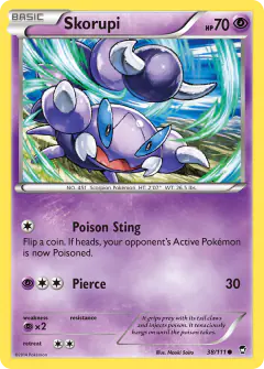 Skorupi 38/111 Common card from Furious Fists