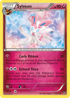 Sylveon 72/111 Rare card from Furious Fists