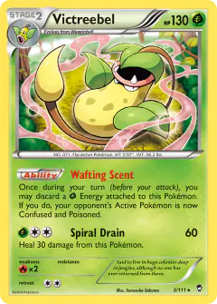 Victreebel 3/111 Rare Holo card from Furious Fists