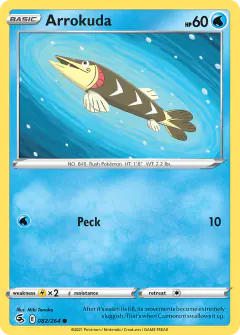 Arrokuda 082/264 Common card from Fusion Strike