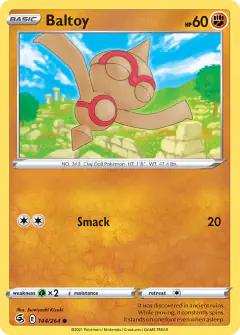 Baltoy 144/264 Common card from Fusion Strike