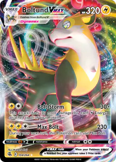Boltund VMAX 104/264 Rare Holo VMAX card from Fusion Strike
