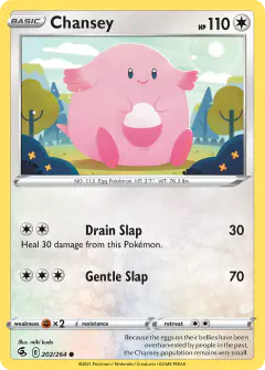 Chansey 202/264 Common card from Fusion Strike
