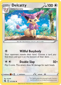 Delcatty 211/264 Uncommon card from Fusion Strike