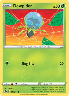 Dewpider 019/264 Common card from Fusion Strike