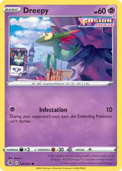 Dreepy 128/264 Common card from Fusion Strike