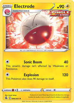 Electrode 088/264 Rare card from Fusion Strike