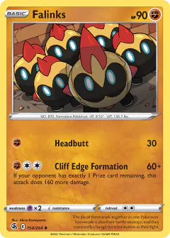 Falinks 154/264 Uncommon card from Fusion Strike