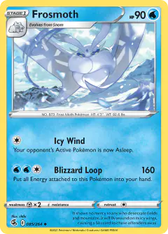 Frosmoth 085/264 Uncommon card from Fusion Strike