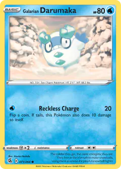 Galarian Darumaka 071/264 Common card from Fusion Strike