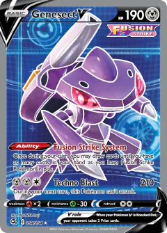 Genesect V 254/264 Rare Ultra card from Fusion Strike