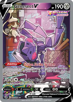 Genesect V 255/264 Rare Ultra card from Fusion Strike