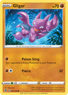 Gligar 140/264 Common card from Fusion Strike