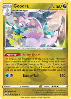Goodra 197/264 Rare card from Fusion Strike