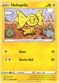 Helioptile 098/264 Common card from Fusion Strike
