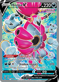 Hoopa V 253/264 Rare Ultra card from Fusion Strike