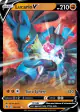 Lucario V 146/264 Rare Holo V card from Fusion Strike