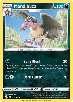 Mandibuzz 173/264 Uncommon card from Fusion Strike