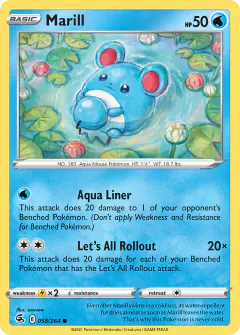 Marill 058/264 Common card from Fusion Strike