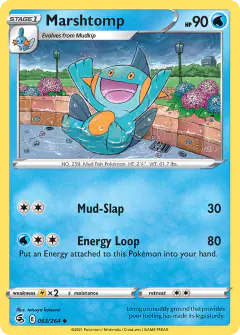 Marshtomp 063/264 Uncommon card from Fusion Strike