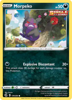 Morpeko 179/264 Common card from Fusion Strike