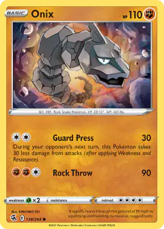 Onix 138/264 Common card from Fusion Strike
