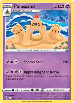 Palossand 126/264 Rare card from Fusion Strike