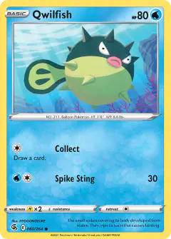 Qwilfish 060/264 Common card from Fusion Strike
