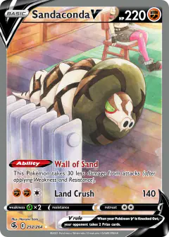 Sandaconda V 252/264 Rare Ultra card from Fusion Strike