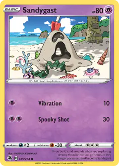 Sandygast 125/264 Common card from Fusion Strike
