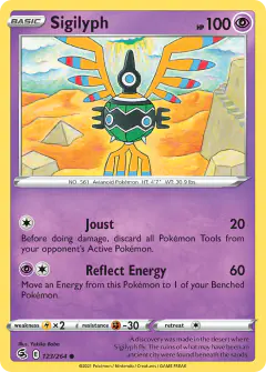 Sigilyph 123/264 Common card from Fusion Strike