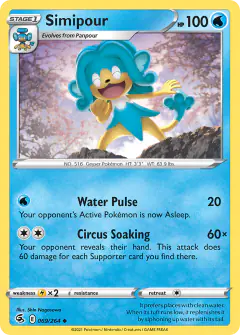 Simipour 069/264 Uncommon card from Fusion Strike
