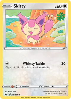 Skitty 210/264 Common card from Fusion Strike