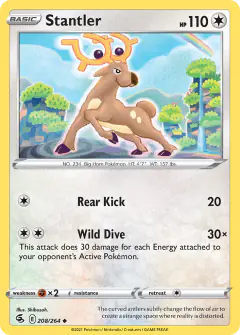 Stantler 208/264 Uncommon card from Fusion Strike