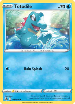 Totodile 055/264 Common card from Fusion Strike
