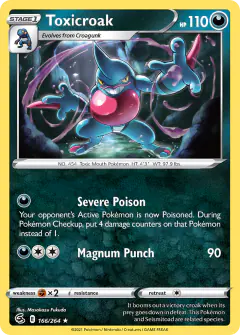 Toxicroak 166/264 Rare card from Fusion Strike
