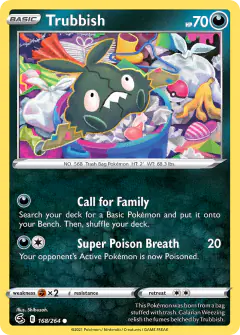 Trubbish 168/264 Common card from Fusion Strike