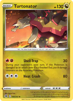Turtonator 198/264 Uncommon card from Fusion Strike