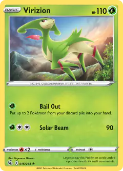 Virizion 015/264 Rare card from Fusion Strike