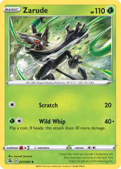 Zarude 027/264 Uncommon card from Fusion Strike