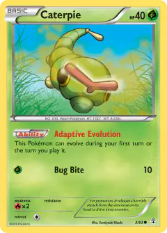 Caterpie 3/83 Common card from Generations