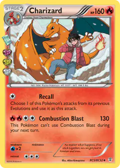Charizard RC5/RC32 Uncommon card from Generations