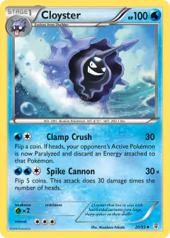 Cloyster 20/83 Uncommon card from Generations