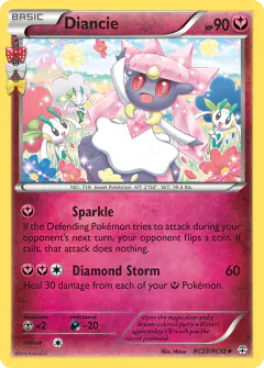 Diancie RC22/RC32 Uncommon card from Generations