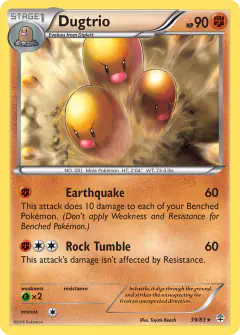 Dugtrio 39/83 Rare card from Generations