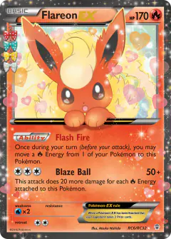 Flareon-EX RC6/RC32 Rare Holo EX card from Generations