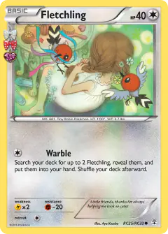 Fletchling RC25/RC32 Common card from Generations