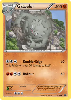 Graveler 44/83 Uncommon card from Generations