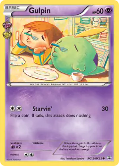 Gulpin RC12/RC32 Common card from Generations